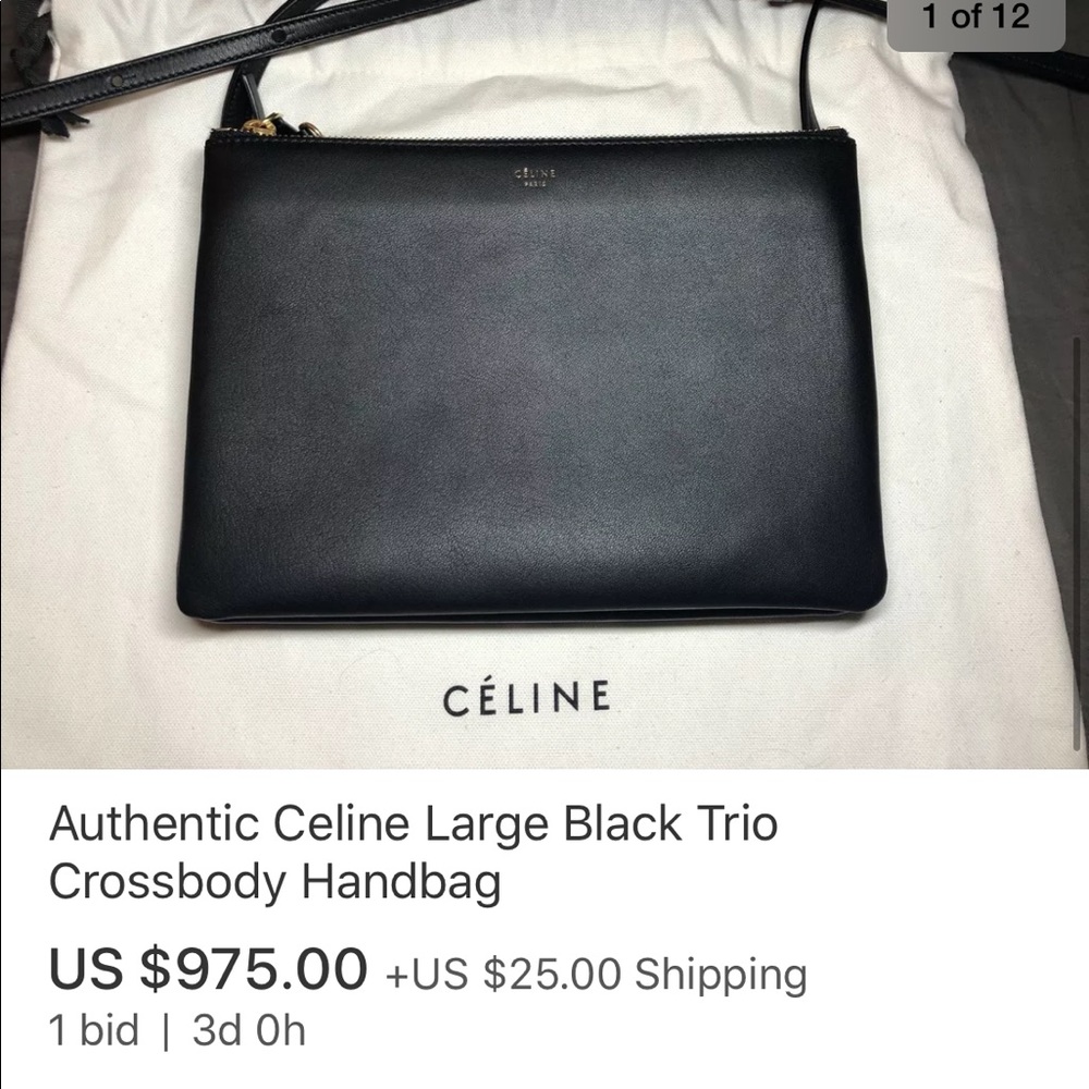 SOLD via eBay 💥Last Chance💥Authentic Celine Trio